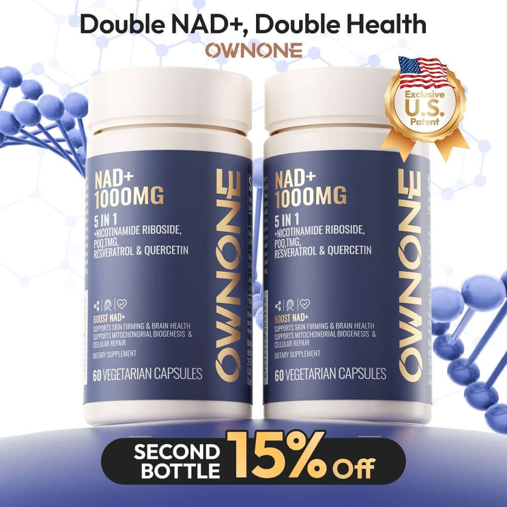 NAD 1000mg supplement 5-in-1 formula for energy and focus