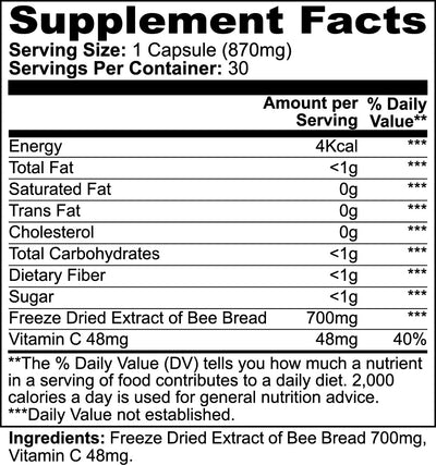 Natural Bee Pearl Capsules Immunity Energy And Skin Health Support