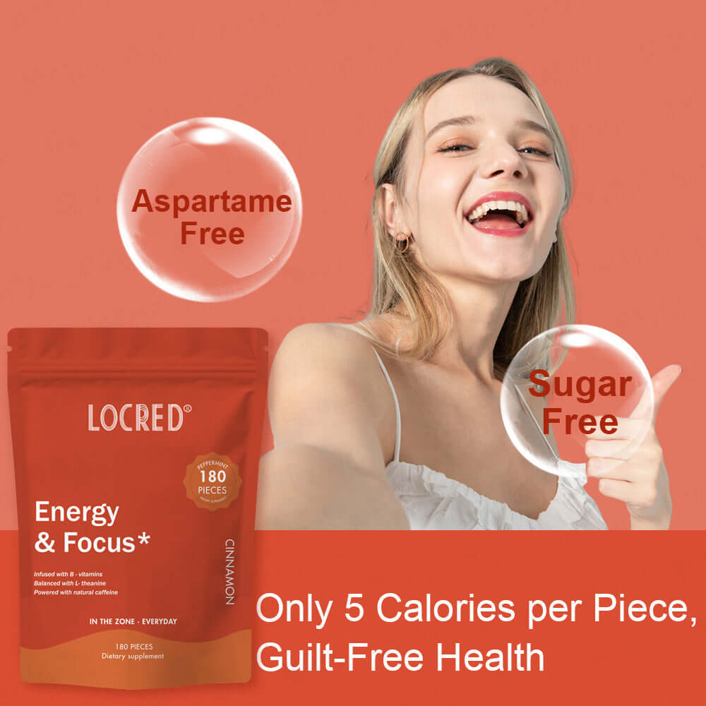 Natural 90-Grain Energy Sugar Cinnamon Flavor Tablet for stamina and focus