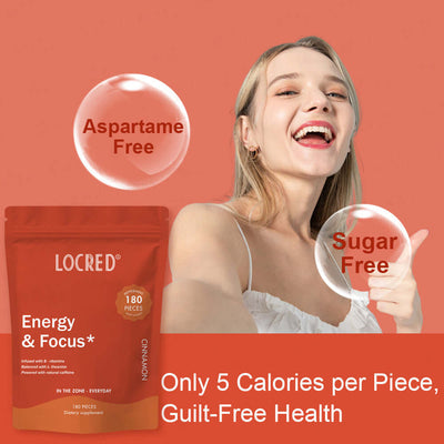 Natural 90-Grain Energy Sugar Cinnamon Flavor Tablet for stamina and focus