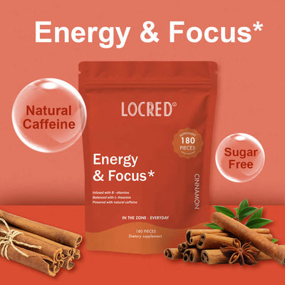 90-Grain Energy Sugar Cinnamon Flavor Tablet for quick energy boost