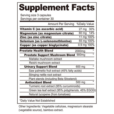BSYS Prostate Health Capsules Urinary Bladder & Men's Care Support for urinary health