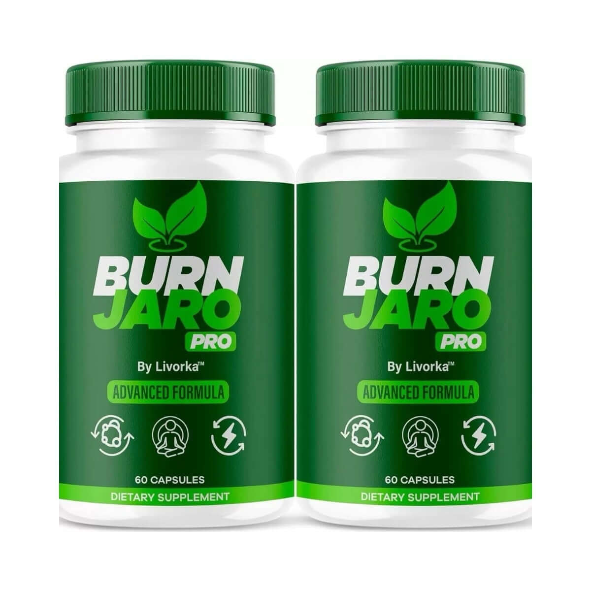 Fat Burning Capsules Health Supplements in dual bottles with green labeling, designed for weight management and energy boost.