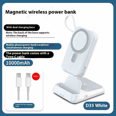 Ultra-thin Compact Portable Magnetic Wireless Power Bank high-speed charging