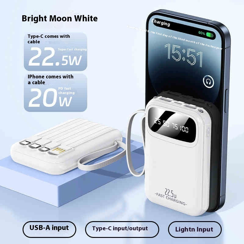 Compact Portable Power Bank sleek slim design