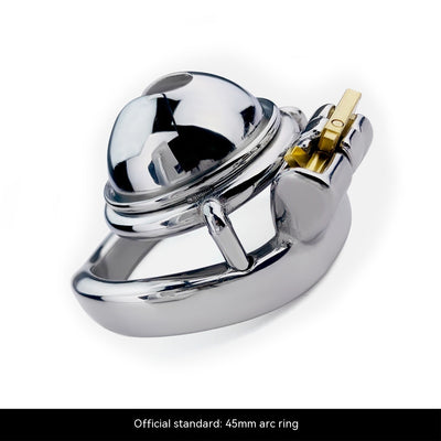 Secure Compact Miniature Chastity Lock Stainless Steel Metal for long-lasting use