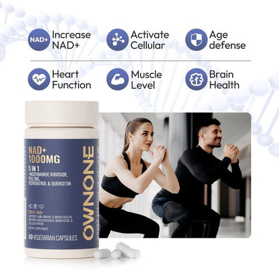 NAD 1000mg supplement anti-aging and cellular repair support