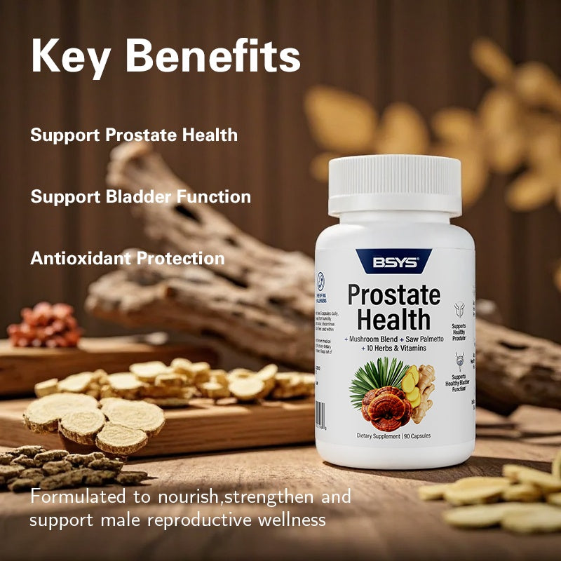 Premium BSYS Prostate Health Capsules Urinary Bladder & Men's Care Support