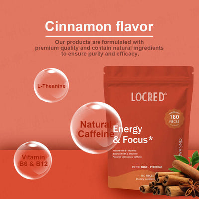 Pack of 90-Grain Energy Sugar Cinnamon Flavor Tablet with cinnamon taste